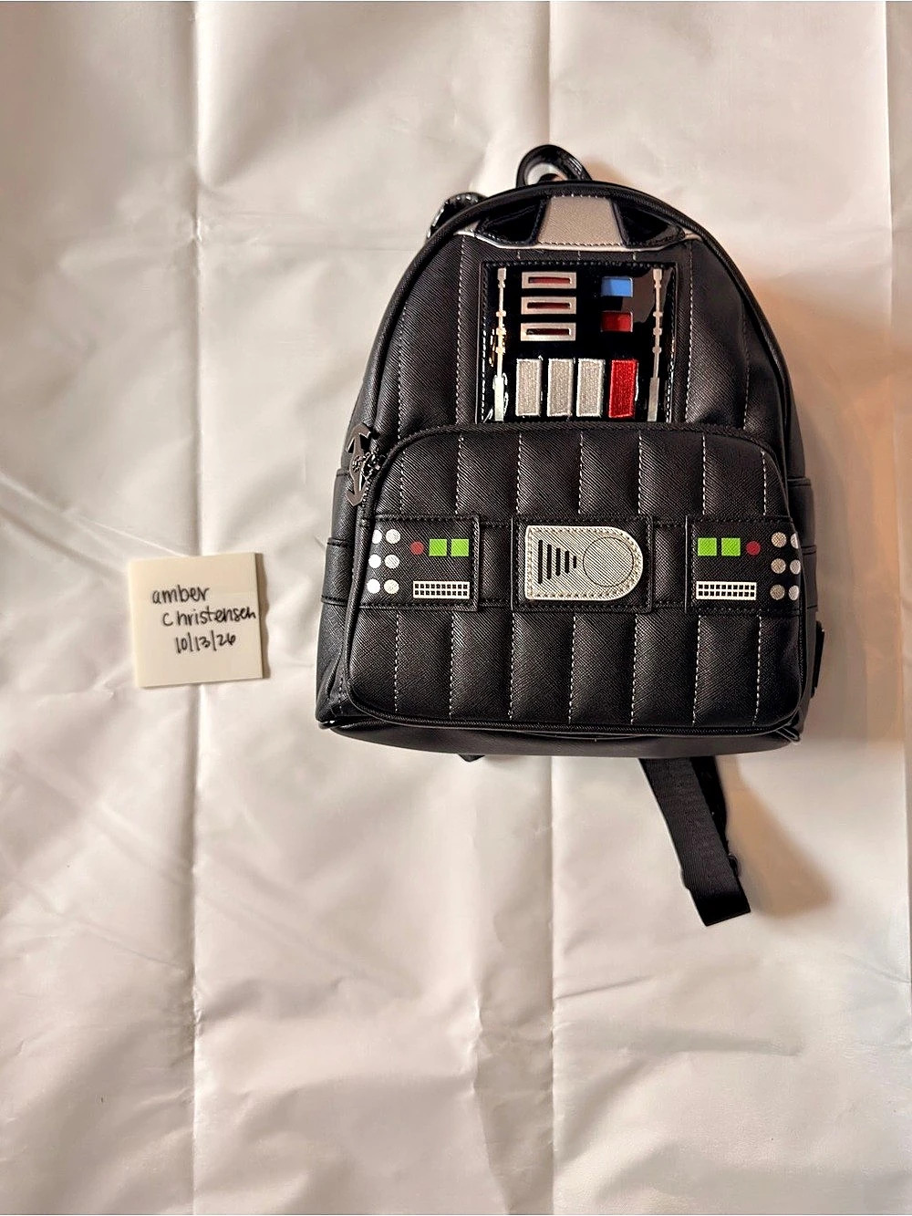 Loungefly Star Wars Darth Vader Light-Up Mini Backpack Black